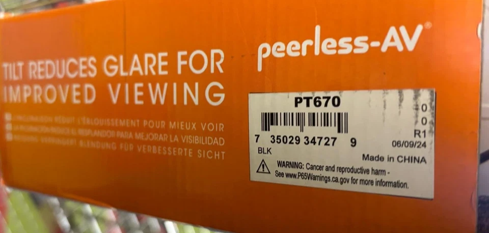 Peerless-AV  PT670 Paramount™ Universal Tilt Wall Mount for 37" to 85"+ Displays - Image 2 of 3