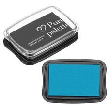 3"x2" Large Stamp Pad, 2Pcs Craft Ink Pad for Rubber Stamp, Blue/Black