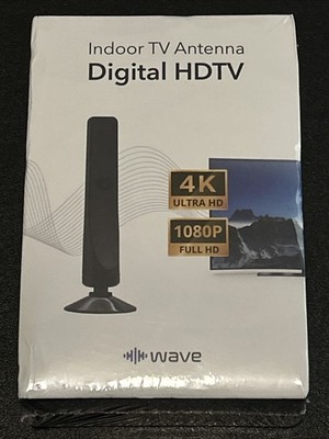 Wave - Indoor TV Antenna Digital HDTV - 4K ULTRA HD 1080P FULL HD - NEW SEALED