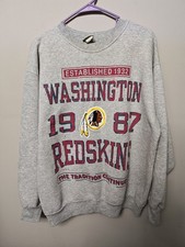 VTG 1987 SUPER BOWL CHAMPIONS XXII WASHINGTON REDSKINS SWEATSHIRT TEAM PIC RARE