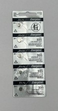 5 Energizer 335 SR512SW Silver Oxide 1.55V Low Drain Coin Cell Batteries