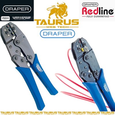 Draper Expert Ratsche Aktion Kohlenstoffstahl Zum Selbermachen Terminal Crimpzange UK KOSTENLOSER VERSAND