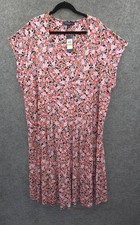Tommy Hilfiger Sheath Dress Womens 3XL Pullover Short Sleeve Pink Floral NWT $99
