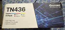 Gotoby Brother TN436 High Yield 4-Pack Toner Cartridge Black Cyan Magenta Yellow