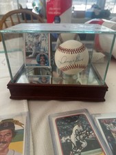 Lot Dwight Evans Red Sox Memorbelia Ball, Coin, cards.