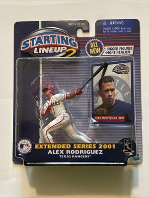 #ad 2001 MLB Starting Lineup quot;SLU2quot; Alex Rodriguez Texas Rangers $7.00