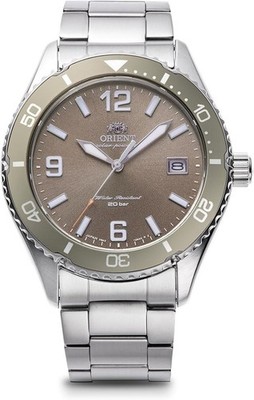 ORIENT RN-WJ0004Y Mako 40 Solar Powered Brown Dial 200m Compact Men's Watch New