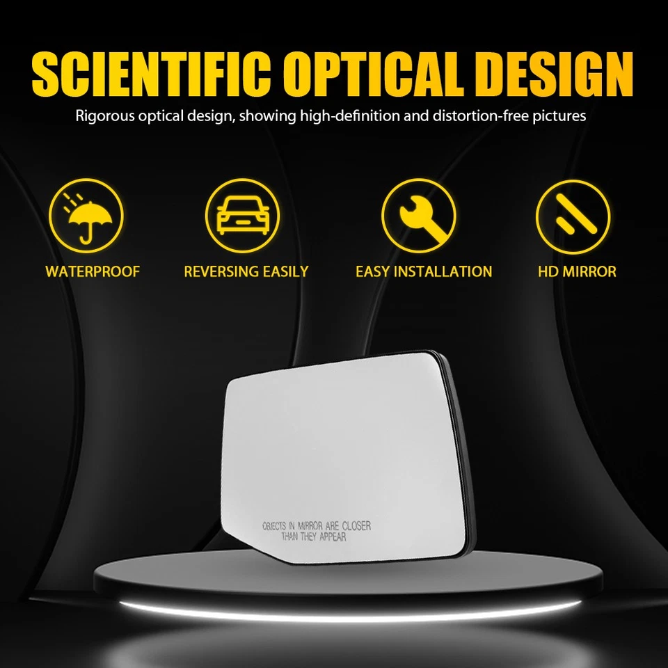 Espejo retrovisor derecho vidrio térmico para Chevrolet Silverado GMC Sierra 1500 19-2023 1-10x Foto 3 de 4