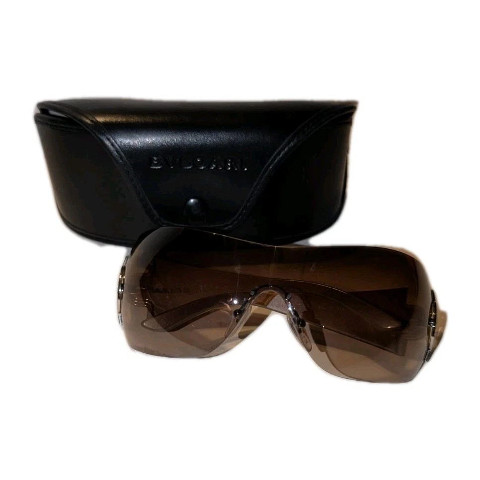 Vintage Bvlgari Sunglasses made in taly Overzise Dark Bown lens   8093-B-A(#4) Vintage bvlgari sunglasses for - Gem main image 4