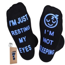 I'm Not Sleeping Funny Socks Dad Birthday Christmas Gift for Men Husband