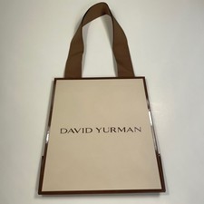 David Yurman Gift Bag New Style Gold Shopping Empty Paper Bag 8 x 7.5"