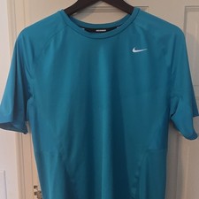 Nike Dri-FIT Blue Men's L Short Sleeve Lightweight Running T-Shirt