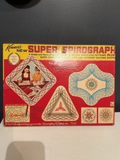 Vintage Original 1969 Kenner's Super Spirograph Set 2400 With Super Square