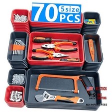 70PCS Tool Box Organizers, Desk Drawer Organizer Bins, Toolbox Organization,