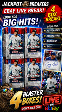 #1192 PYT 2026 Topps Chrome Baseball 4 Blaster Box Break - Pick Your Team!