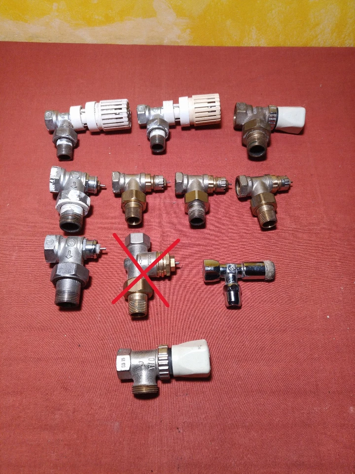 Thermostatventile 11 Ventile Heizkörper Heizung Thermostat Einsatz Durchgang Eck