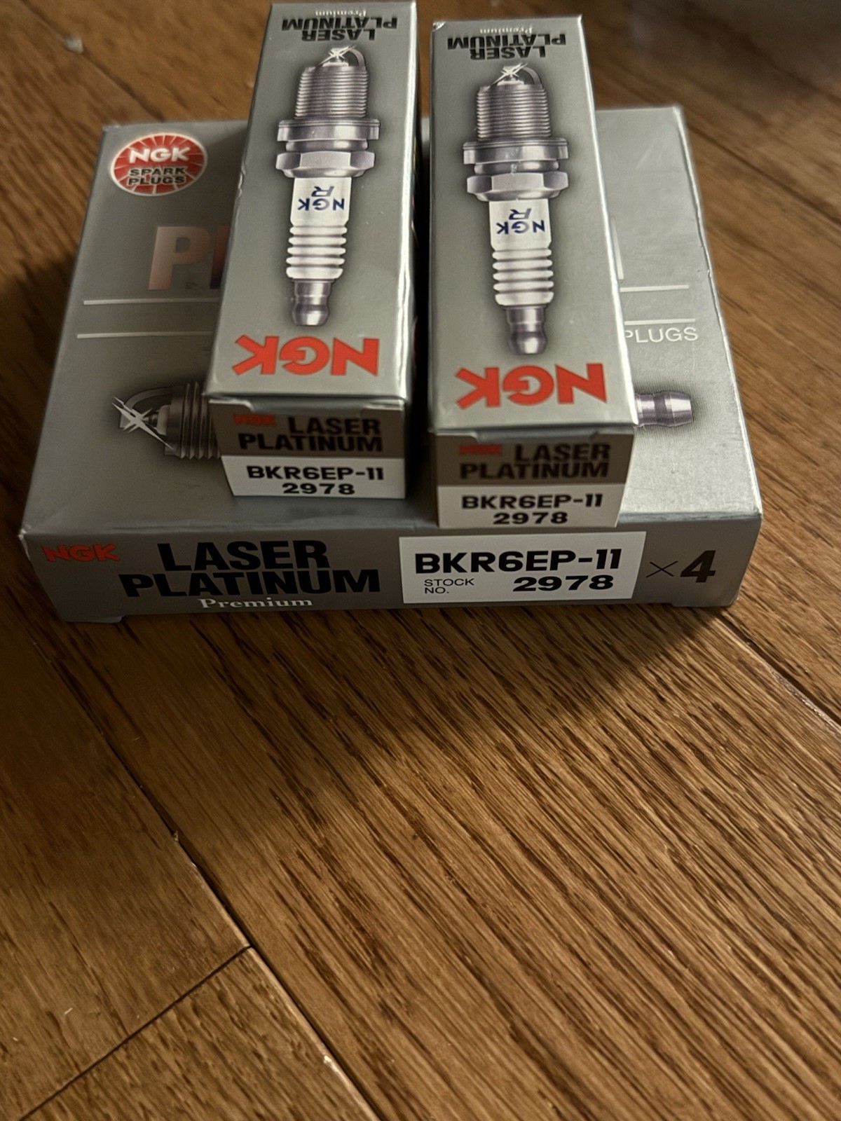 6 New NGK Laser Platinum Spark Plugs BKR6EP-11 2978