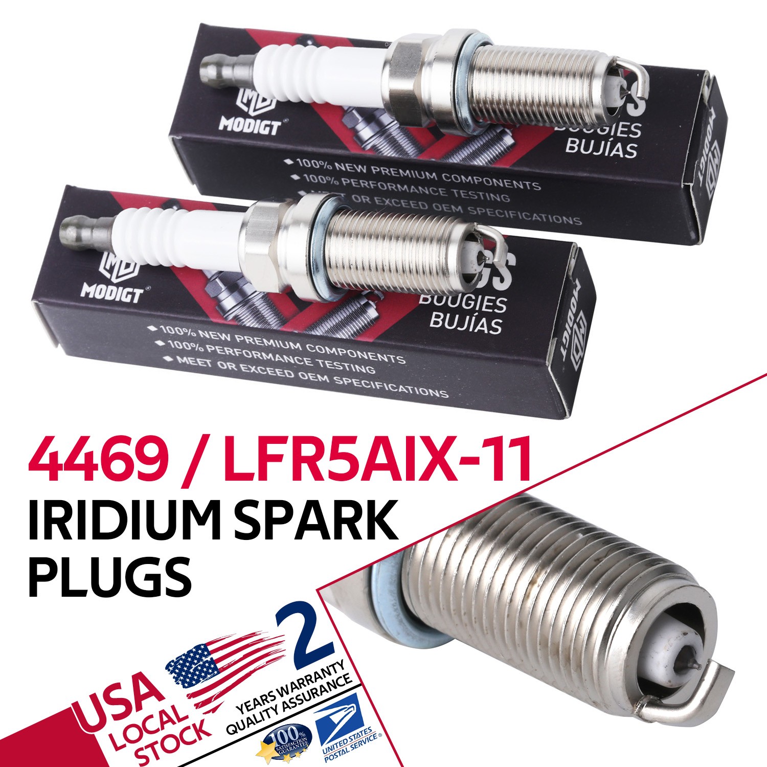 Set of 8 New Genuine Fit NGK 4469 Iridium IX Spark Plugs LFR5AIX11 US Stock