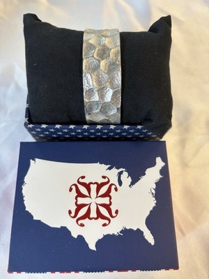 Rustic Cuff Hammered Silver Wide 