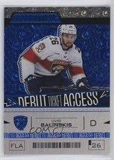 2023-24 Upper Deck Credentials Debut Ticket Access Blue /149 Uvis Balinskis 0l1m