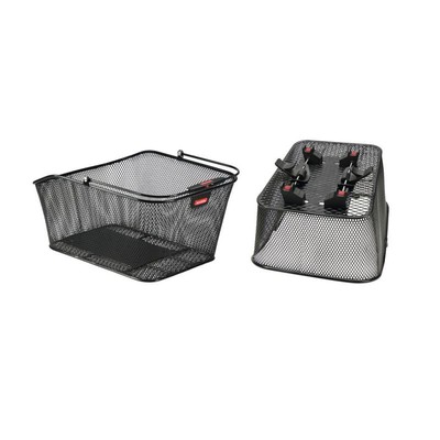 KLICKFIX Schmaler Netzkorb CITY 2 RACKTIME 41x21x31