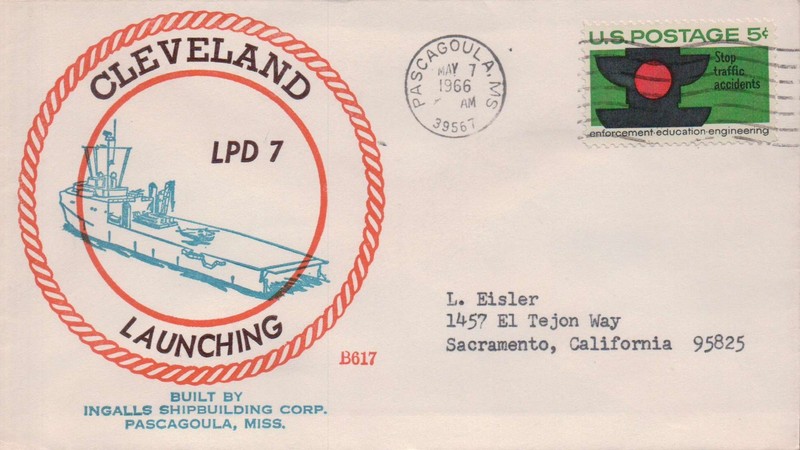 USS Cleveland LPD 7 Launching, Pascagoula MS Beck # B617