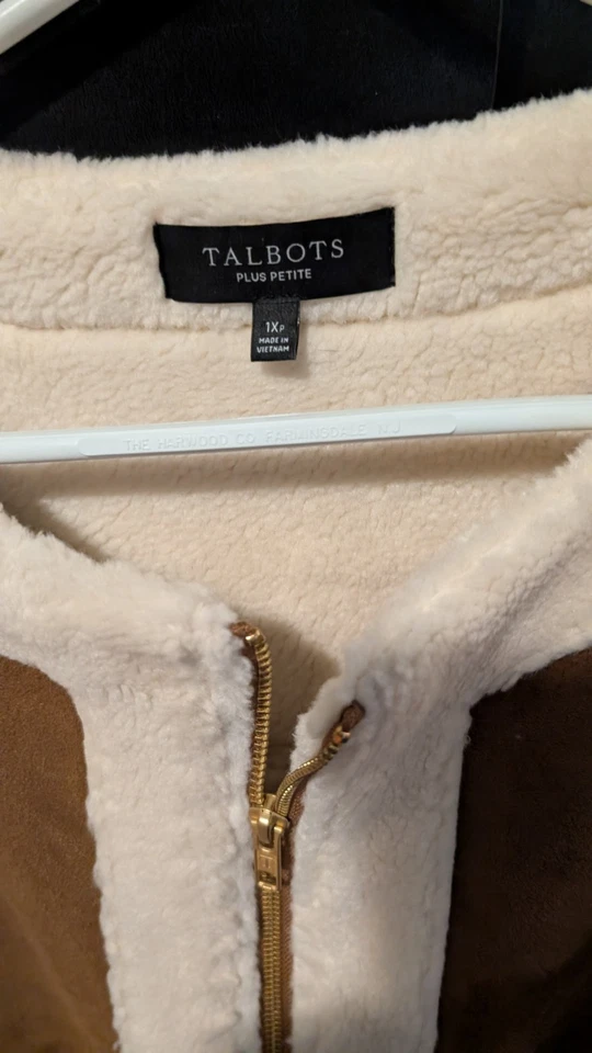 Talbot's Faux Sterling Vest, Size 1x - Image 4 of 4