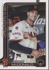 Trevor McDonald 2025 Topps Series 2 Golden Mirror Image Variation RC #357