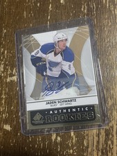 2012-13 SP Jaden Schwartz Rookie Card Auto Authentic Rookies St Louis Blues. rookie card picture