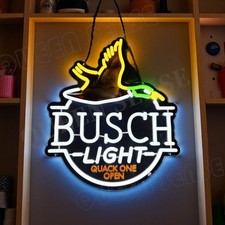 16x14 Flying Duck Quack One Open Beer Led Neon Sign With Dimmer Usb Powered