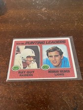 1976 Topps - Ray Guy, Herman Weaver #206 - FREE SHIPPING