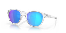 NEW Oakley Sunglasses Latch OO9265-65 Matte Clear PRIZM Sapphire POLARIZED Lens