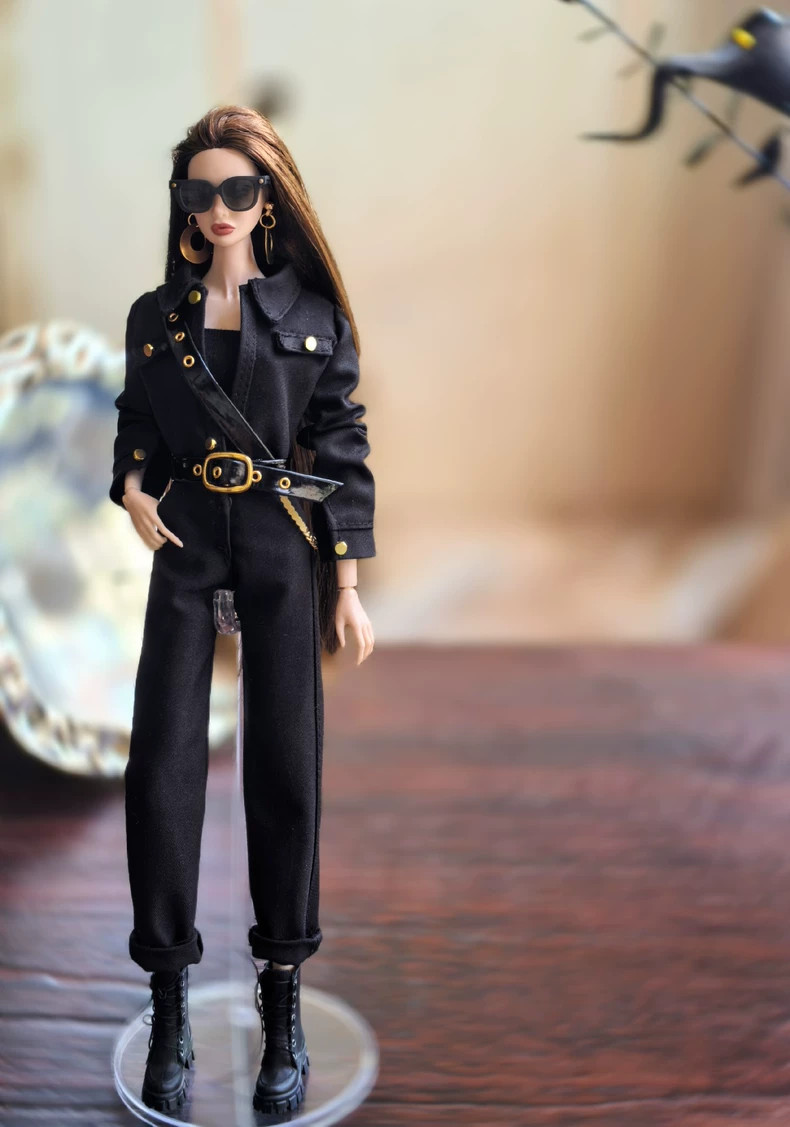 Clothes Jumpsuit Pants Tube Top Shoes For 1/6 Bjd Doll Outfi