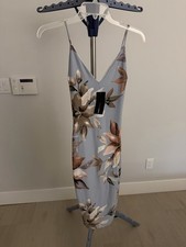Fashion Nova Floral Midi Dress XS New