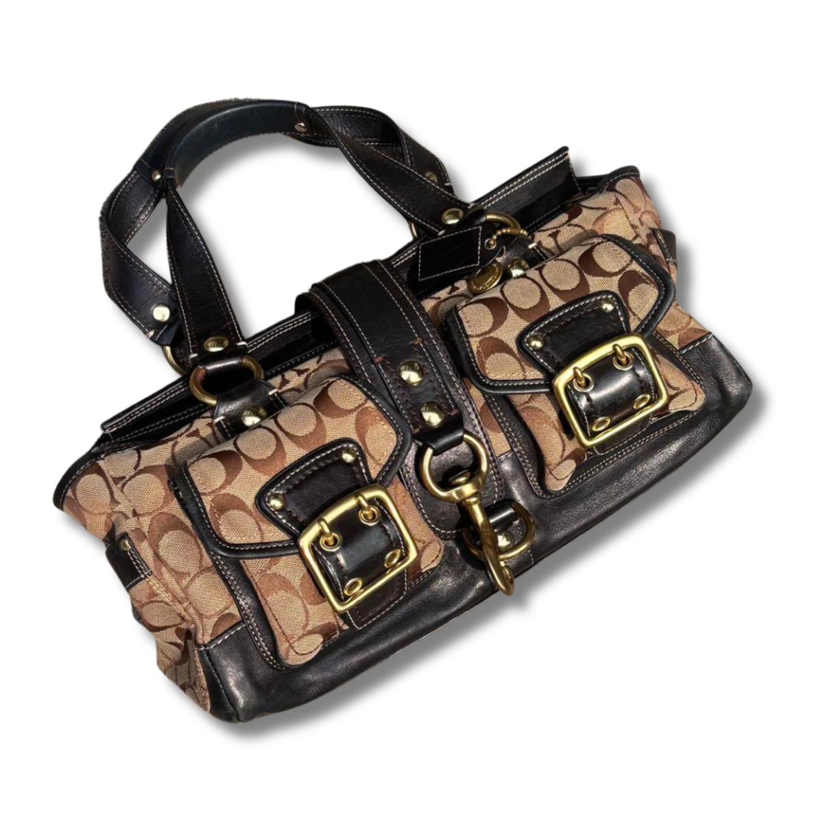 バッグ Coach Pocket Flap Legacy Satchel handbag Coach Pocket Flap Legacy Satchel handbag Coach Pocket Flap Legacy