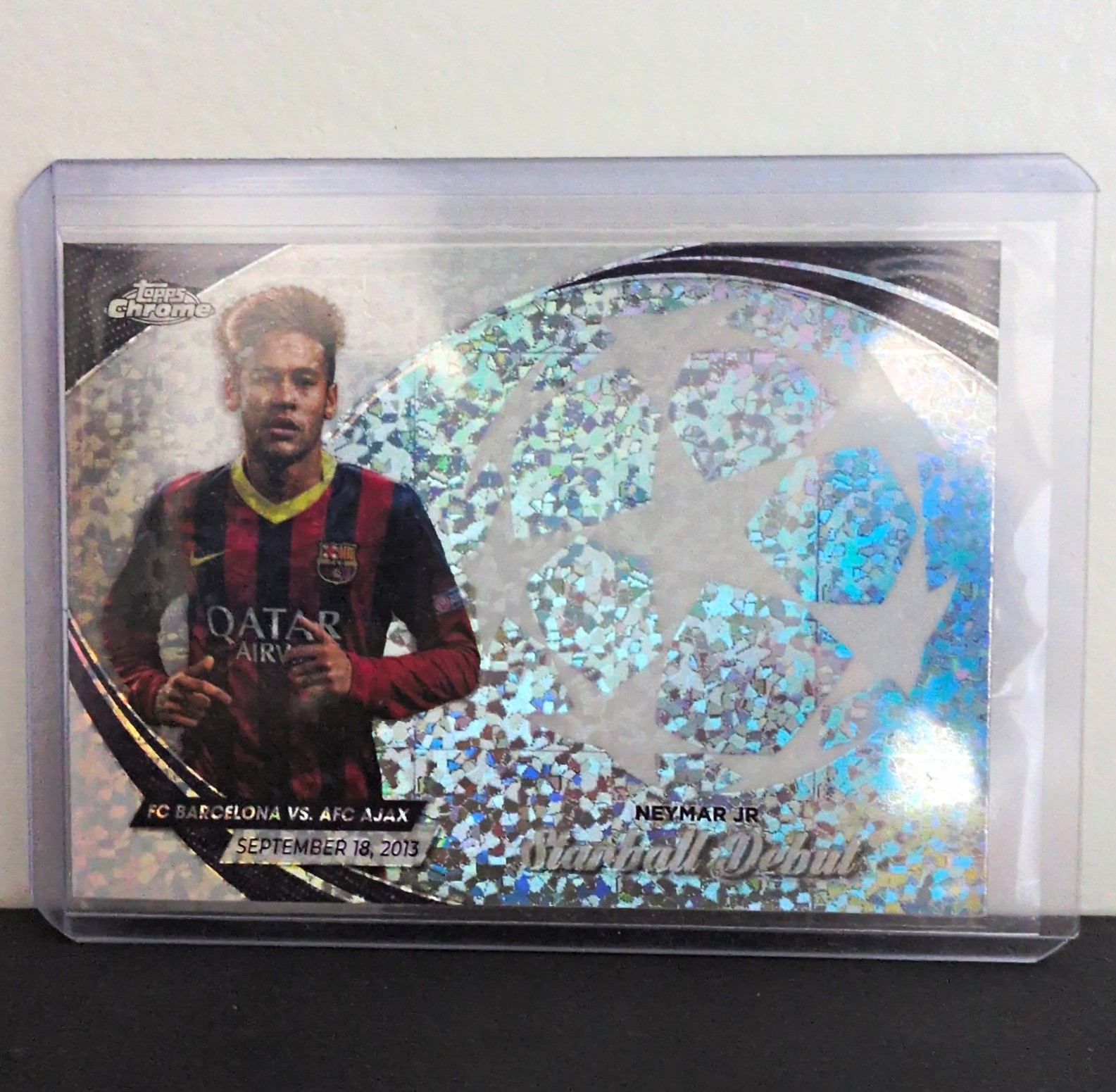 Topps Chrome UEFA Champions League Starball Debuts Neymar Jr SD-8 Barca Ajax