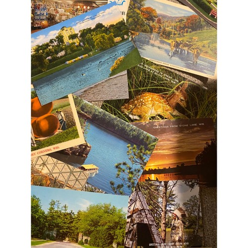 Wisconsin Postcard Lot of 23 Scenic Milwaukee Green Bay Landmarks Ephemera