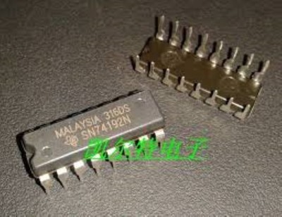 TI SN74192N DIP-16 SYNCHRONOUS 4-BIT UP/DOWN COUNTERS DUAL USA ship #zc