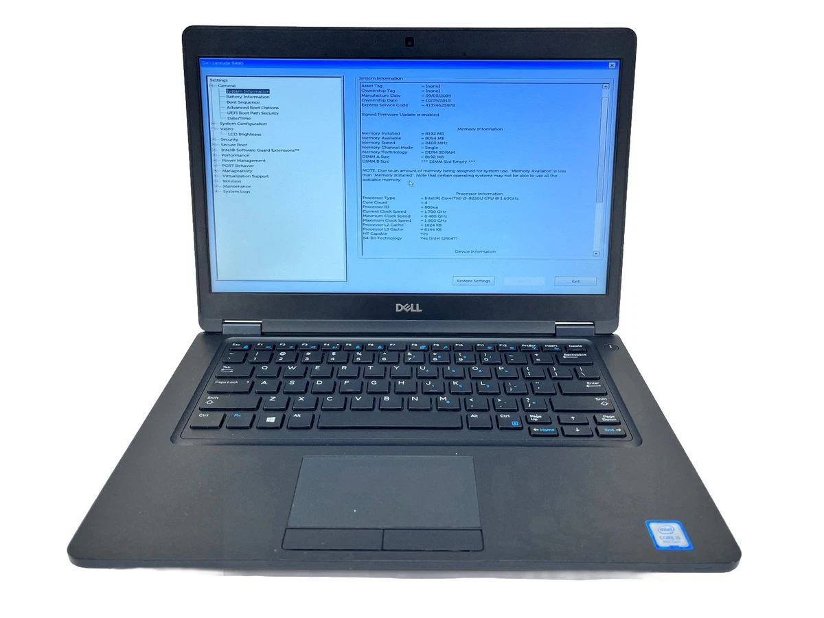 Dell Intel Core i5 8th Gen. HDD (Hard Disk Drive) PC Laptops