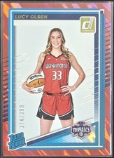 Lucy Olsen RC 2025 Donruss WNBA #97 Rated Rookie Red Lava /399 Washington Mystic