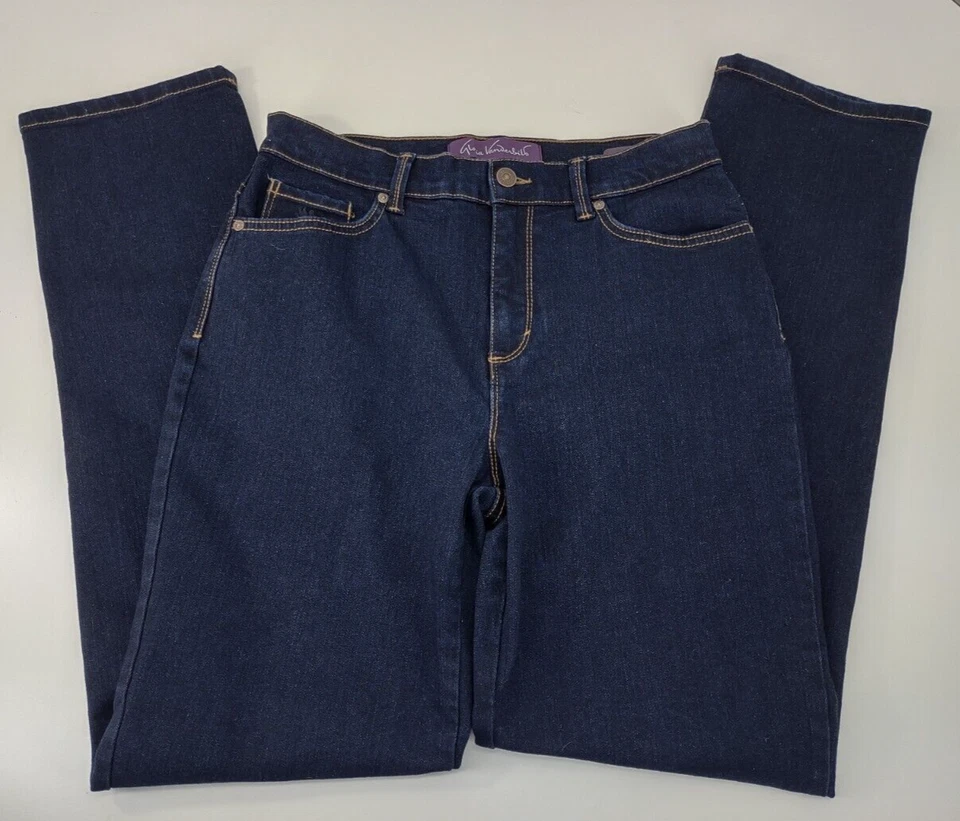 Gloria Vanderbilt Amanda Jeans Women's Size 6 Stretch Pockets Blue Excellent - Image 3 of 4