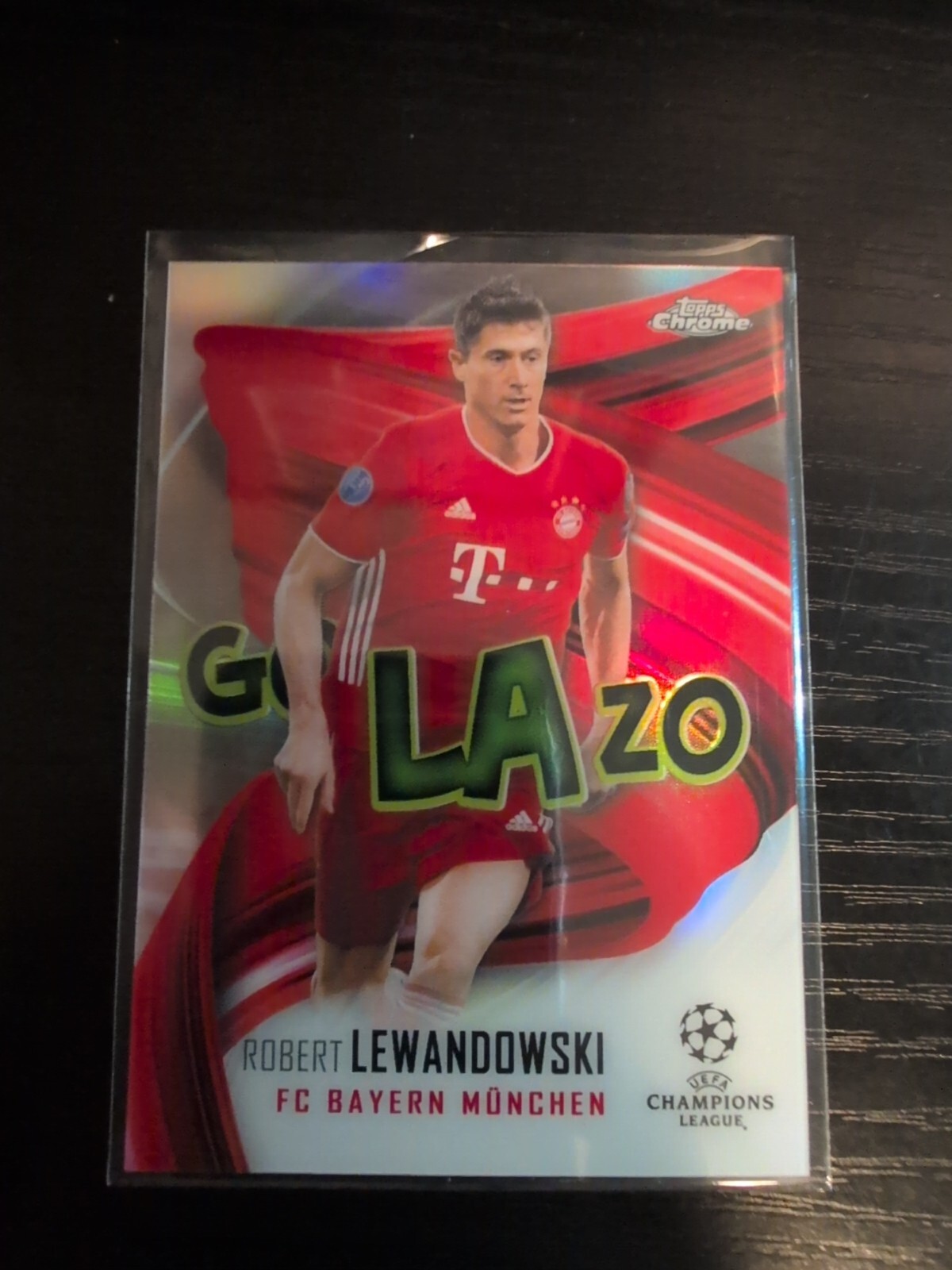 2020-21 Topps Chrome UEFA Golazo Refractor #GOL-RL Robert Lewandowski (JB)