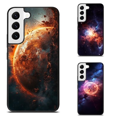 For Samsung Galaxy Z Fold Flip 3 4 5 6 beautiful space nebula Impact Cover