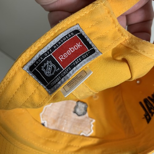 Reebok 2016 Nashville Predator Leal Legión Miembro Sombrero Gorra NHL All Star Amarillo - Imagen 11 de 11