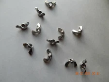 METRIC STAINLESS STEEL WING NUTS  M8-1.25  DIN315  10 PCS. NEW