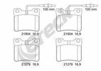 Breck BremsbeläGe Bremsbelegsatz Hinten FüR Mercedes-Benz Vito Kasten