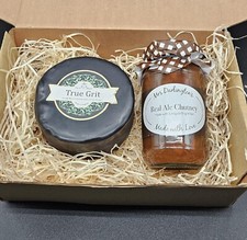 Extra Mature Cheddar Cheese 400g Waxed Truckle And Real Ale Chutney