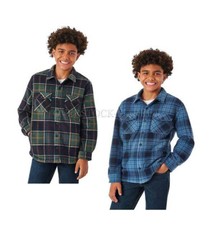 NEW BOYS MEMBER'S MARK MICRO FLEECE SHERPA LINED SHACKET SNAP CLOSURE VARIETY