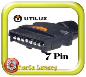 UTILUX 7 Pin Trailer Connector PLUG H40904 -Standard FLAT PLASTIC | eBay