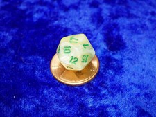 Marble Green Dark Green Mini Polyhedral D20 Twenty-Sided Die RPG Tabletop